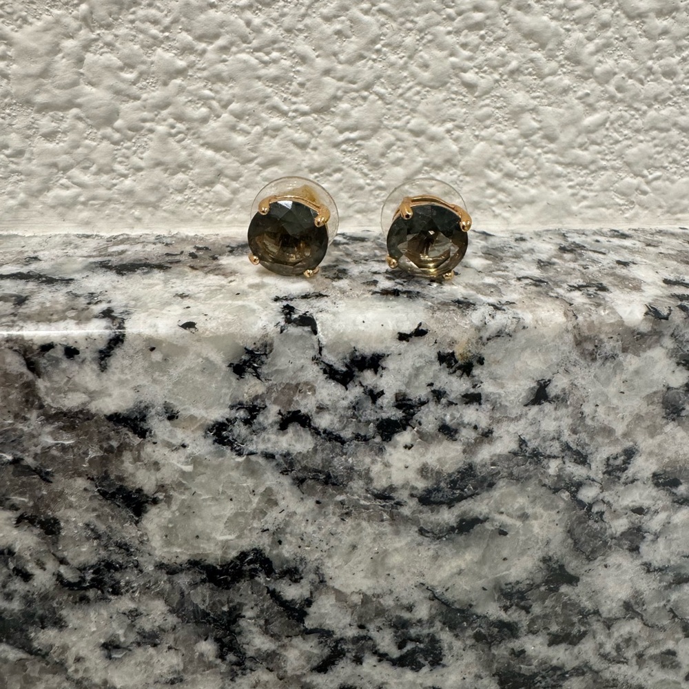 Kate Spade Black Gumdrop Studs